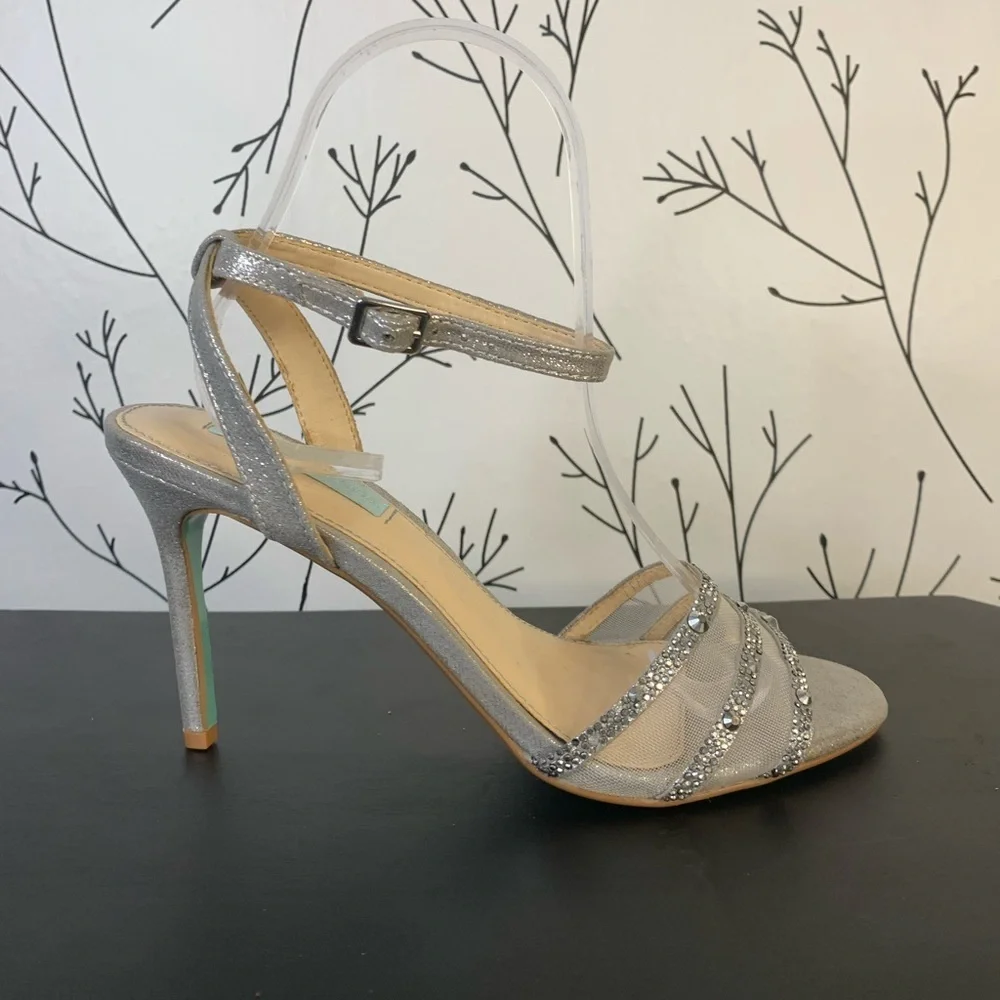 Betsey Johnson Veda Metallic Heels